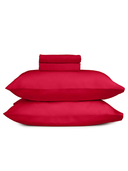 Μαξιλαροθήκες Cotton Feelings 113 Red 50x70εκ