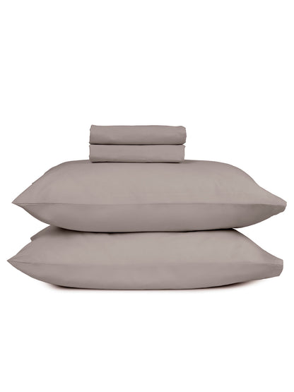 Μαξιλαροθήκες Cotton Feelings 106 Light Grey 50x70εκ