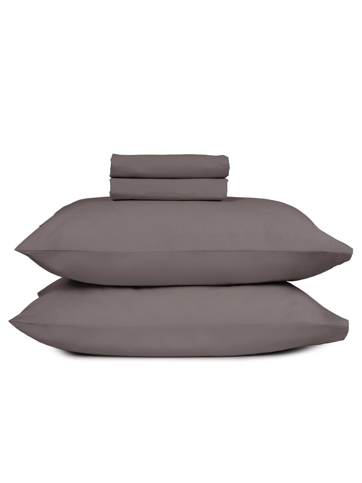 Μαξιλαροθήκες Cotton Feelings 107 Dark Grey 50x70εκ