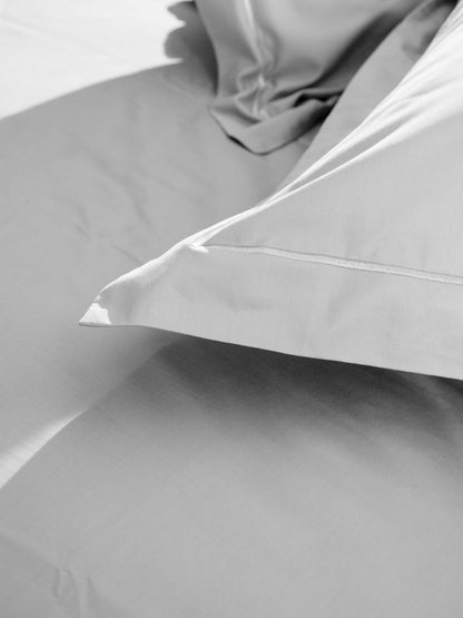 Μαξιλαροθήκες Βαμβακοσατέν Omnia Oxford White 50x70εκ