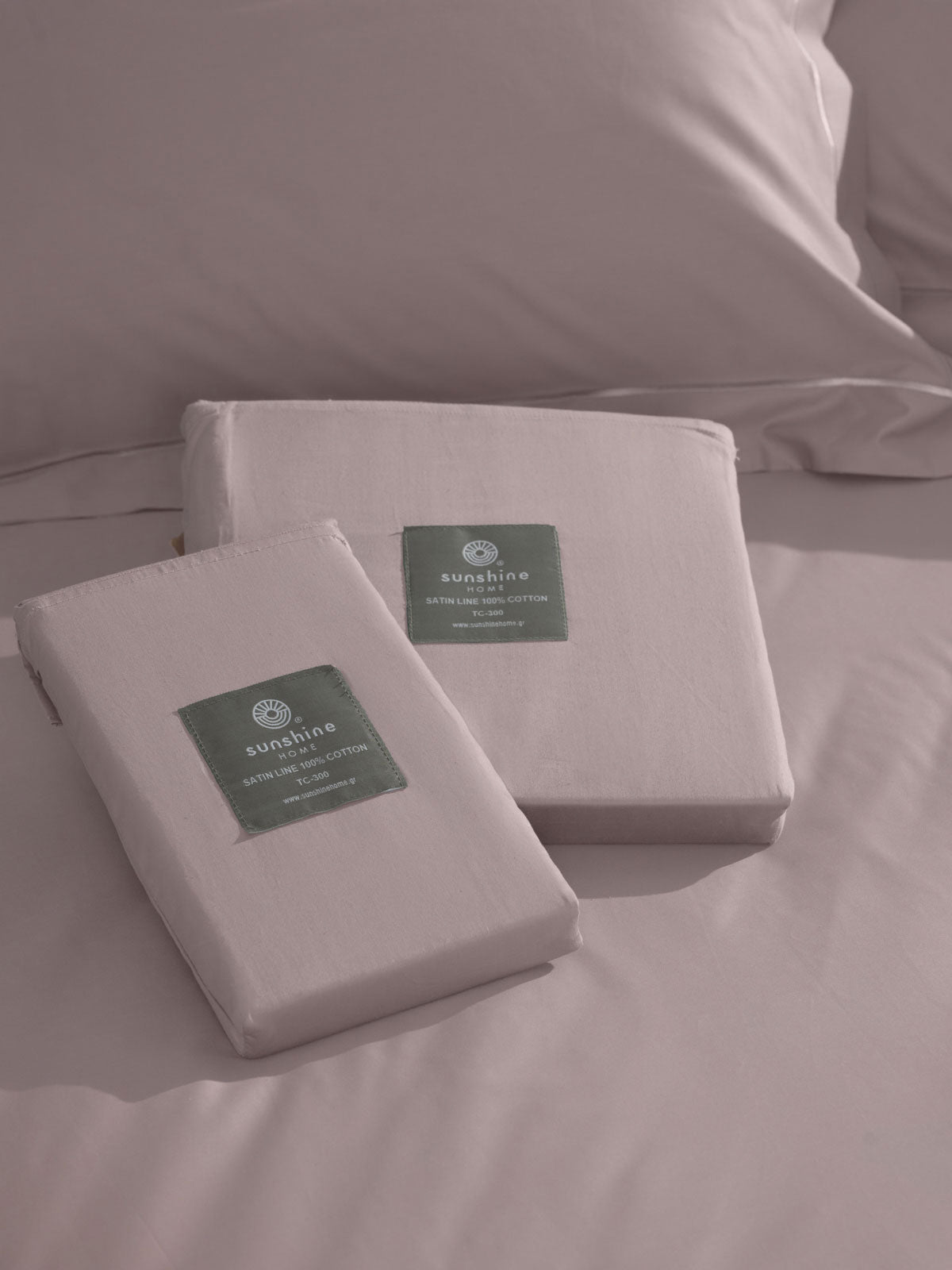 Μαξιλαροθήκες Βαμβακοσατέν Omnia Oxford Powder 50x70εκ