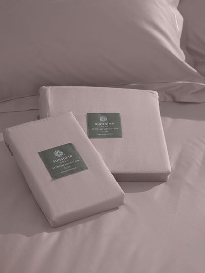 Μαξιλαροθήκες Βαμβακοσατέν Omnia Oxford Powder 50x70εκ