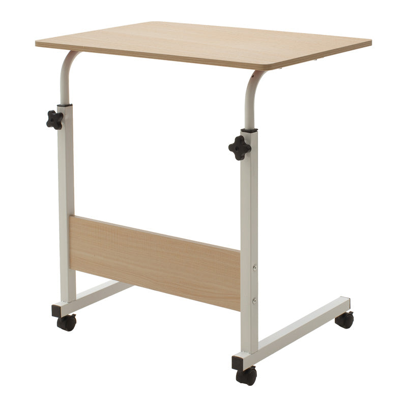 Γραφείο Piper με Αυξομείωση Ύψους-MDF Φυσικό-Λευκό 60x40x69-90