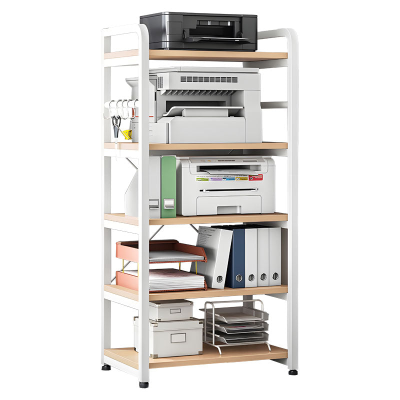 Ραφιέρα Επιδαπέδια Lito Μέταλλο Λευκό-Φυσικό 60x40x140