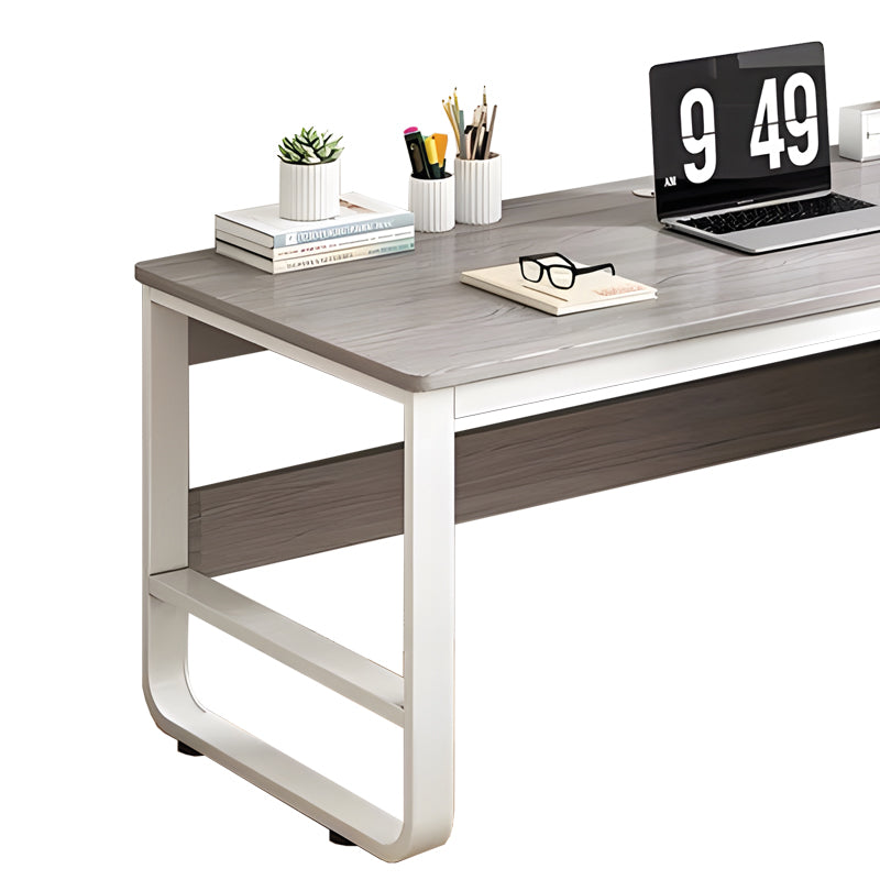 Γραφείο Salto με Συρταριέρα-MDF Γκρι-Λευκό 120x48x74