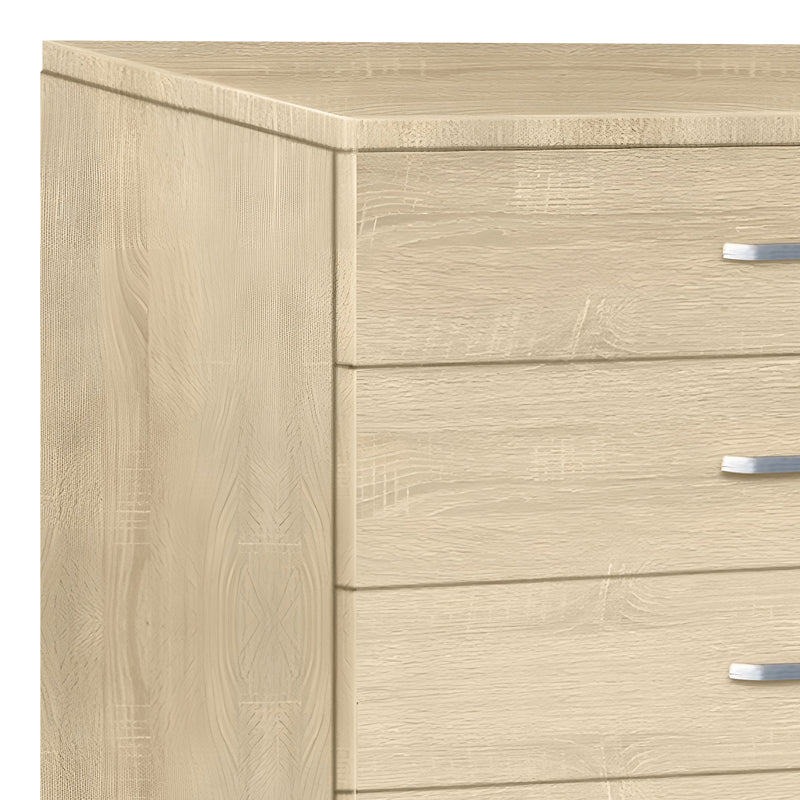 Συρταριέρα Gioko με 5 Συρτάρια σε Φυσική Απόχρωση 80x40x100