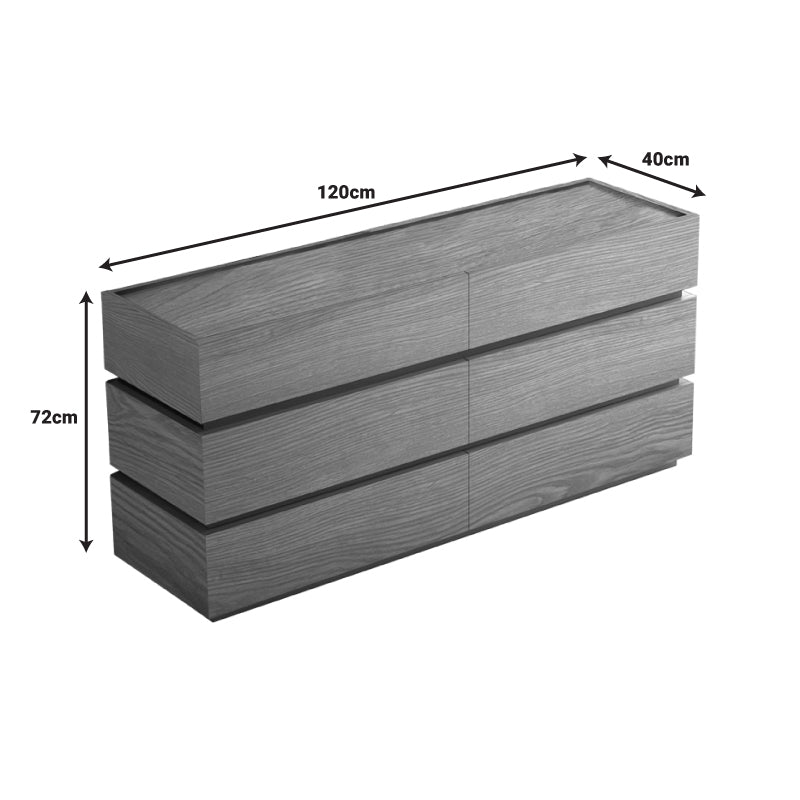 Συρταριέρα Sonlen MDF σε Oak Απόχρωση 120x40x72