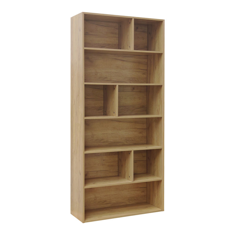 Βιβλιοθήκη Evergin MDF σε Oak Απόχρωση 80x30x180