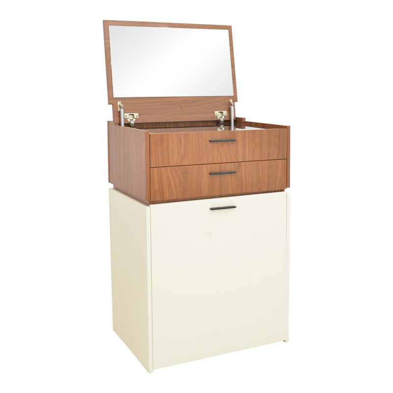 Τουαλέτα Κρεβατοκάμαρας Sonlen σε Καρυδί-Κρεμ Απόχρωση 60x45x130