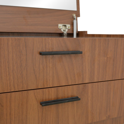 Τουαλέτα Κρεβατοκάμαρας Sonlen σε Καρυδί-Κρεμ Απόχρωση 60x45x130