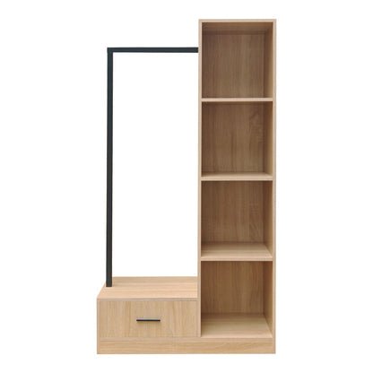 Έπιπλο Εισόδου Erdeco MDF σε Φυσική Απόχρωση 80x40x150