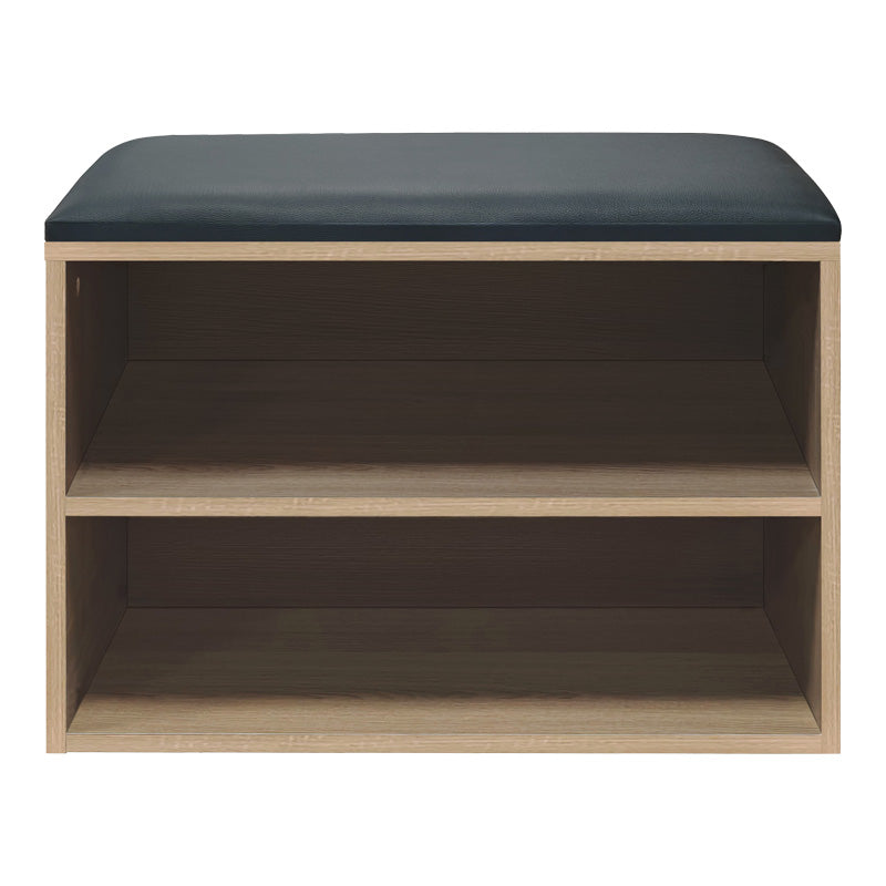 Παπουτσοθήκη-Σκαμπό Kiana 4 Ζεύγων με Μαξιλάρι σε Φυσική Απόχρωση 60x32x44