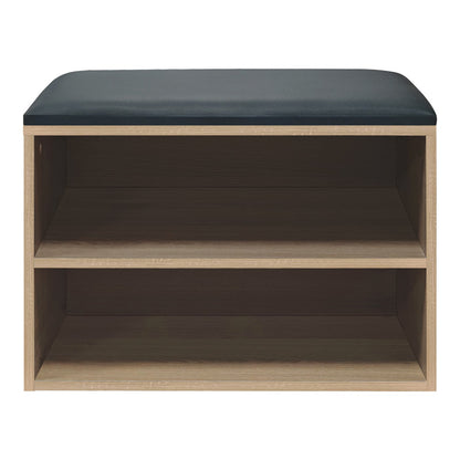 Παπουτσοθήκη-Σκαμπό Kiana 4 Ζεύγων με Μαξιλάρι σε Φυσική Απόχρωση 60x32x44