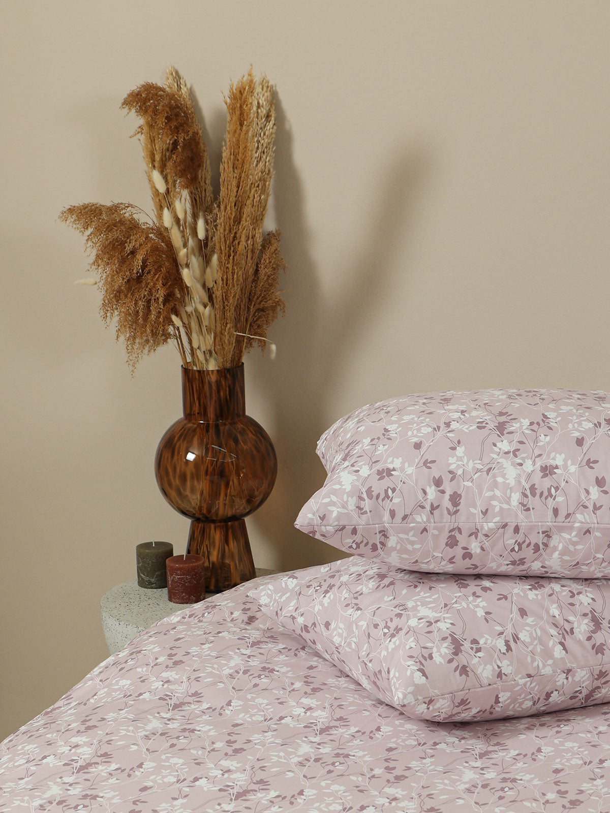 Μαξιλαροθήκη Menta Εμπριμέ 320 Lila 50x70εκ