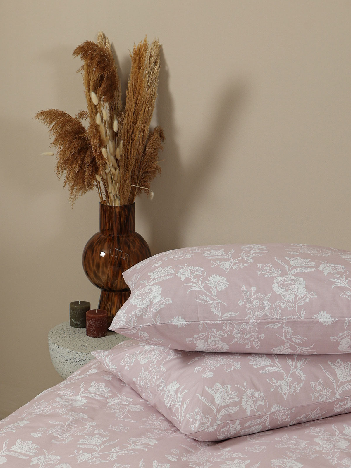 Μαξιλαροθήκη Menta Εμπριμέ 340 Lila 50x70εκ