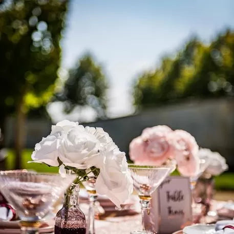 Μπουκέτο Λευκά Τριαντάφυλλα 15εκ