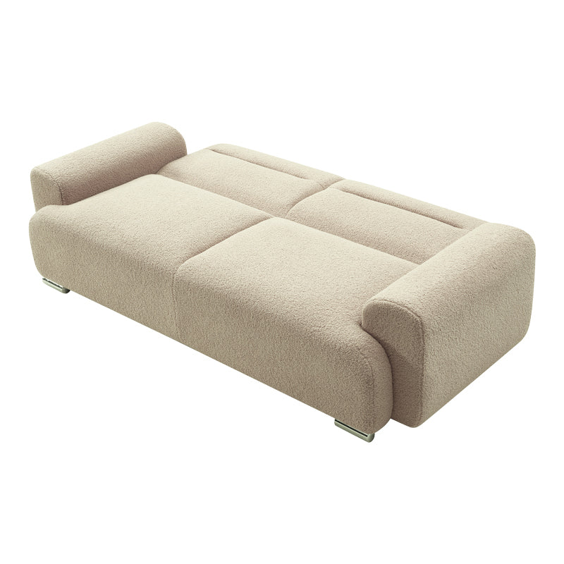 Καναπές Τριθέσιος Harmonious Μπουκλέ Μπεζ 223x42x114