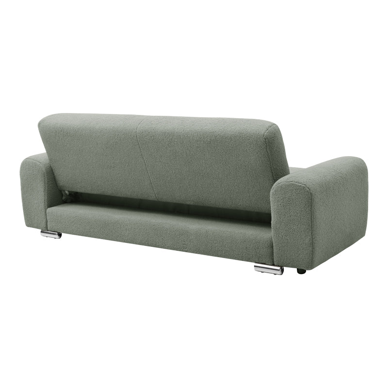 Three-Seater Sofa-Bed Harmonious Boucle Olive 223.5x92x81