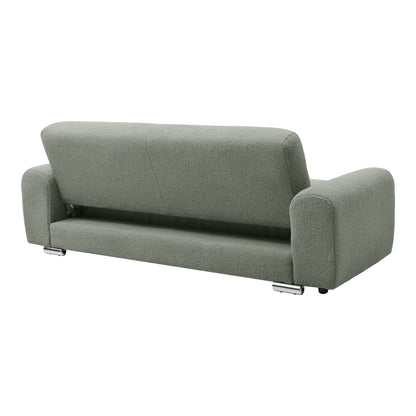 Three-Seater Sofa-Bed Harmonious Boucle Olive 223.5x92x81