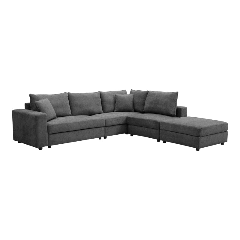 Πολυμορφικός Καναπές Navaro Ύφασμα Ανθρακί 281x256x85