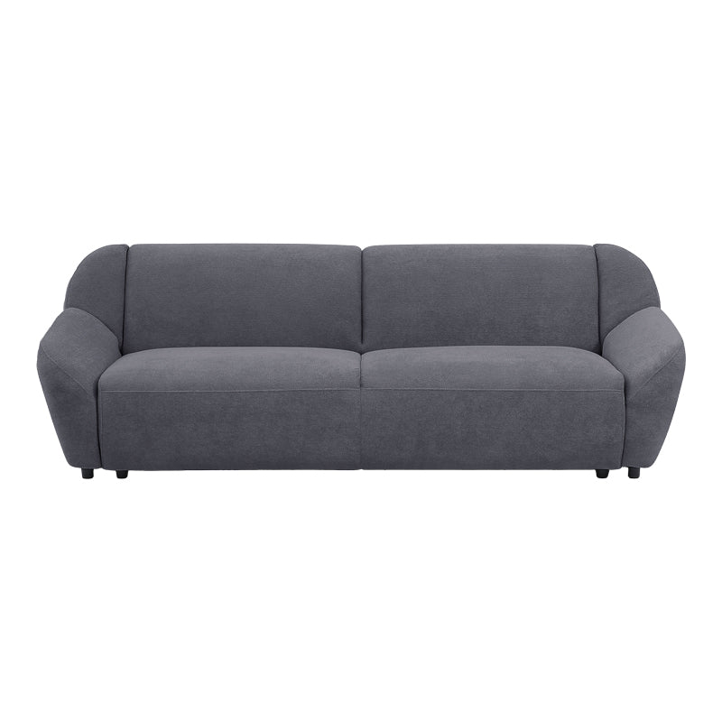 Καναπές Τριθέσιος Echono Ύφασμα Ανθρακί 230x88x77