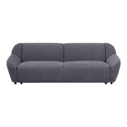 Καναπές Τριθέσιος Echono Ύφασμα Ανθρακί 230x88x77