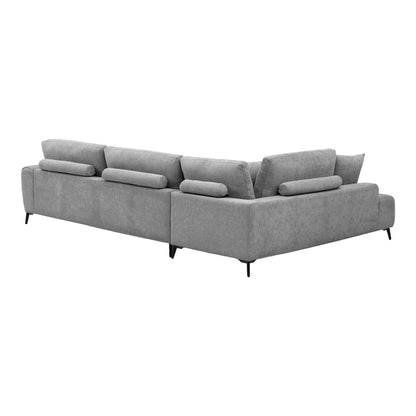 Veneto Corner Sofa Right Corner Grey Fabric 298x208x85