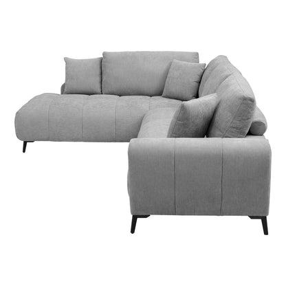 Veneto Corner Sofa Right Corner Grey Fabric 298x208x85