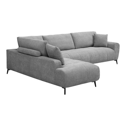 Veneto Corner Sofa Right Corner Grey Fabric 298x208x85