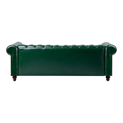 Καναπές Τριθέσιος Τ. Chesterfield PU Κυπαρισσί 203x84x67