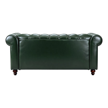 Καναπές Διθέσιος Τ. Chesterfield PU Κυπαρισσί 160x84x67