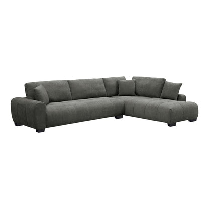 Corner Sofa Vaneto Left Corner Anthracite Fabric 298x208x85