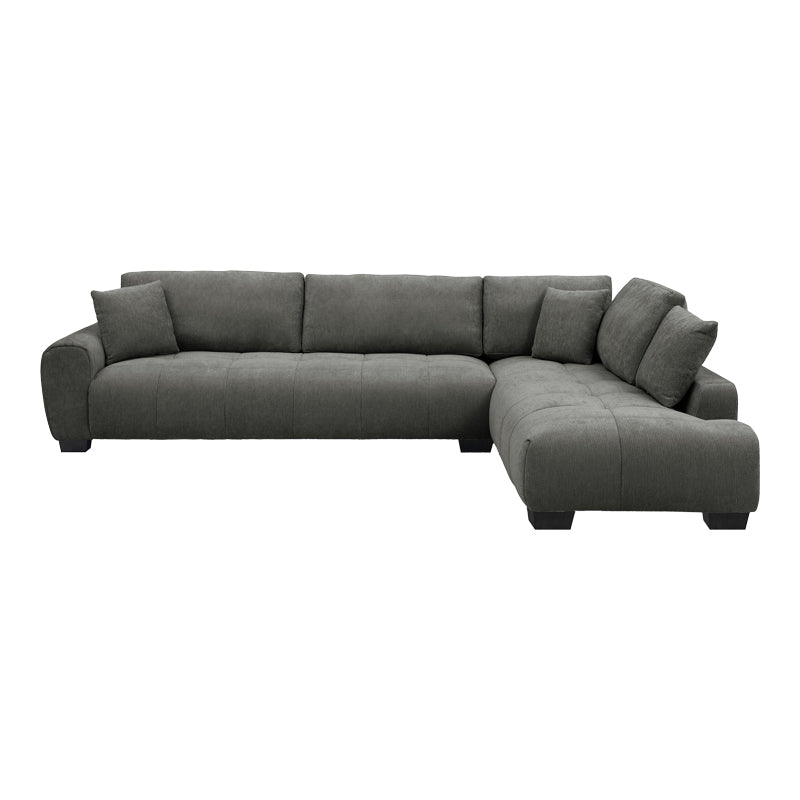 Corner Sofa Vaneto Left Corner Anthracite Fabric 298x208x85