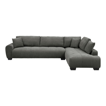 Corner Sofa Vaneto Left Corner Anthracite Fabric 298x208x85