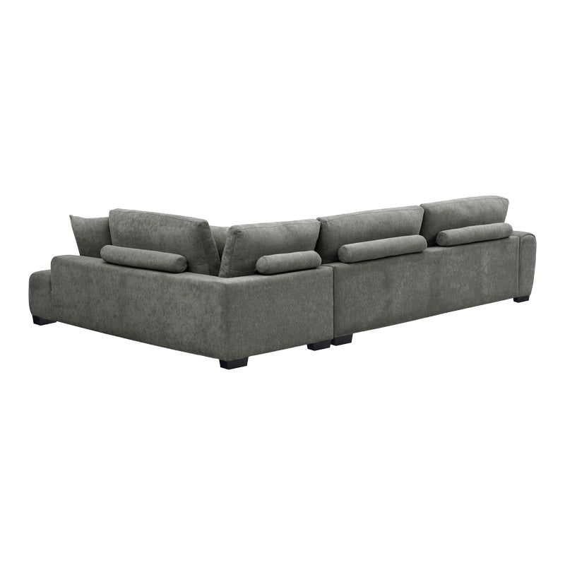 Corner Sofa Vaneto Left Corner Anthracite Fabric 298x208x85