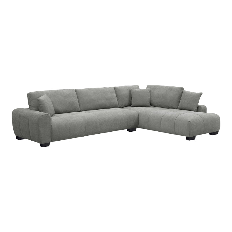 Vaneto Corner Sofa Left Corner Grey Fabric 298x208x85