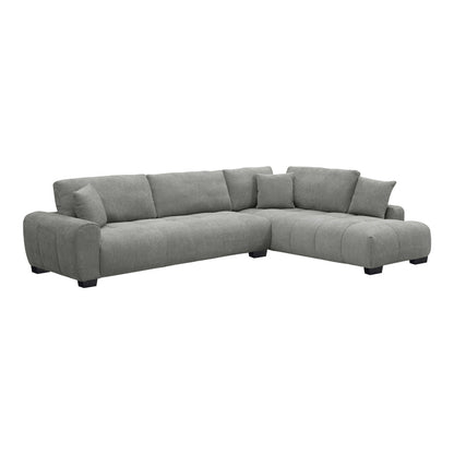 Vaneto Corner Sofa Left Corner Grey Fabric 298x208x85