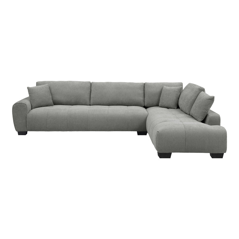Vaneto Corner Sofa Left Corner Grey Fabric 298x208x85