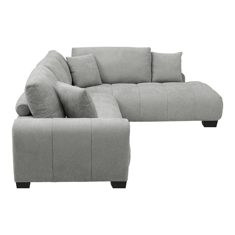 Vaneto Corner Sofa Left Corner Grey Fabric 298x208x85