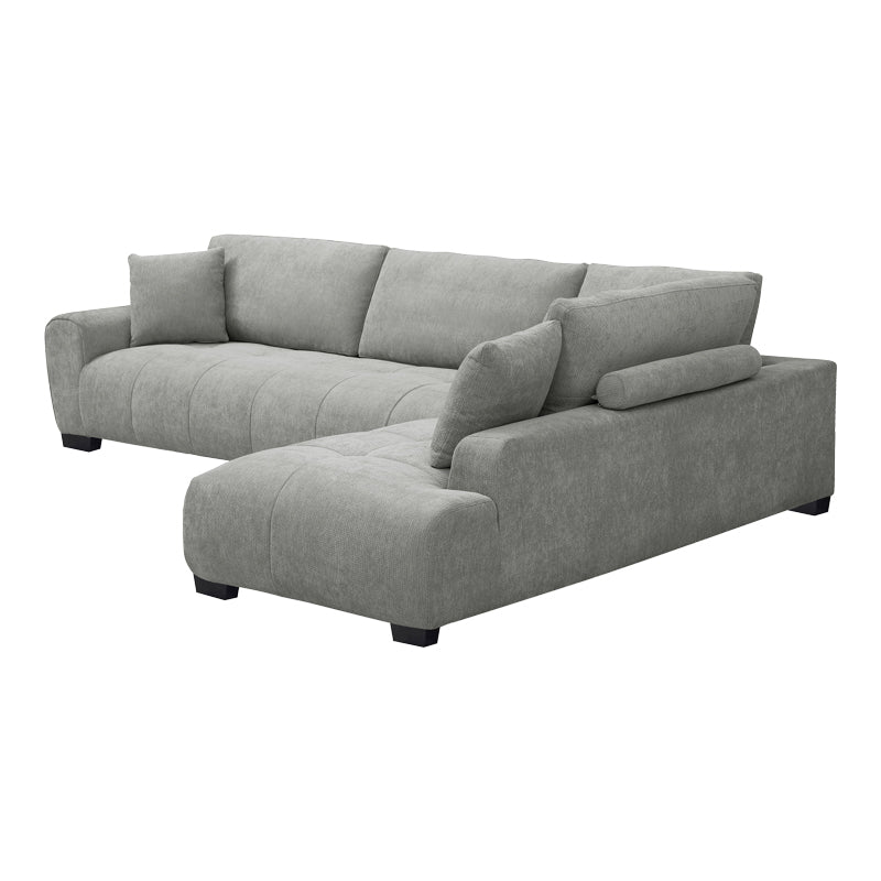 Vaneto Corner Sofa Left Corner Grey Fabric 298x208x85