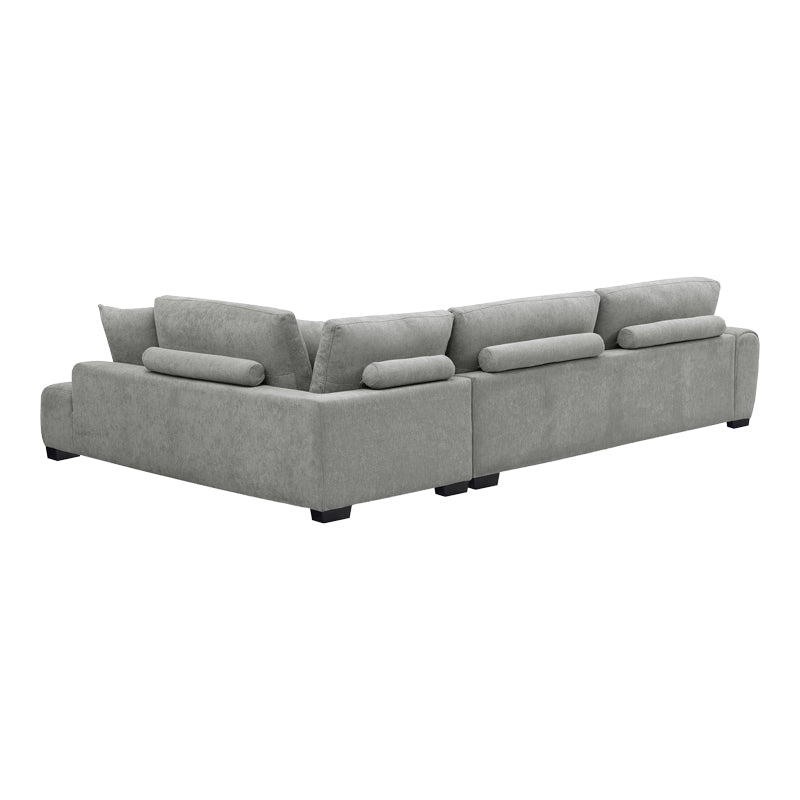 Vaneto Corner Sofa Left Corner Grey Fabric 298x208x85