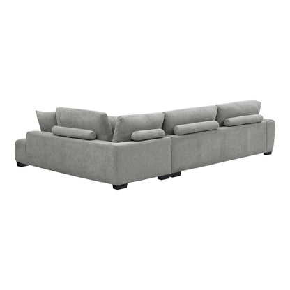 Vaneto Corner Sofa Left Corner Grey Fabric 298x208x85