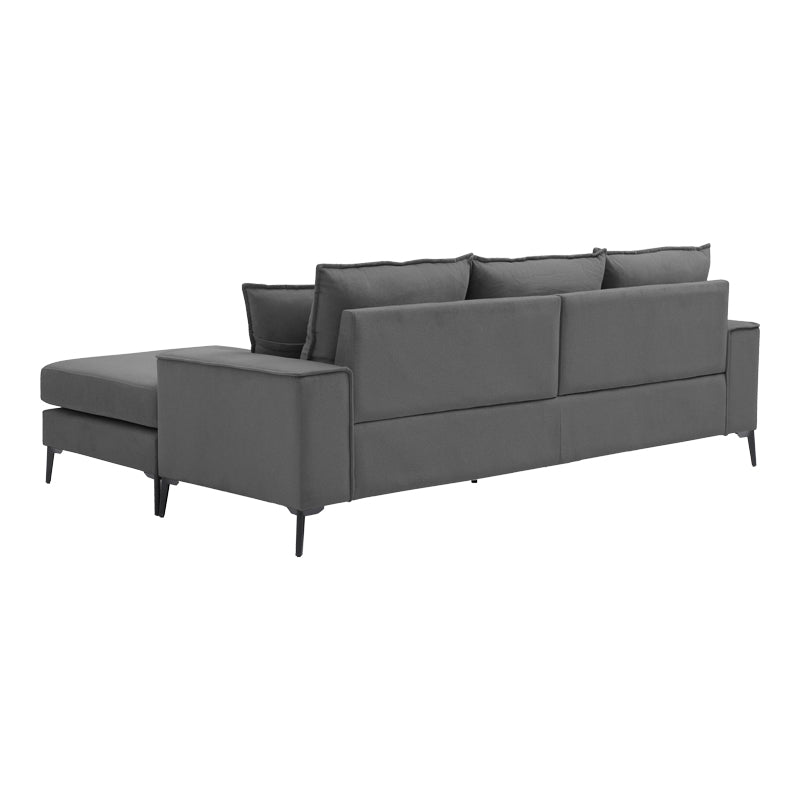 Ravelma Reversible Corner Sofa Anthracite Fabric 241x168x87