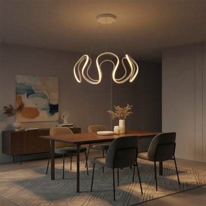 TARANTULA KLV-101-0270 LED Ceiling Pendant Lamp 120W 12000lm 360° AC 220-240V IP20 Adjustable White CCT with Remote Control from 2700K to 6000K Dimmable - Lumileds SMD Chip - Matte White - L78 x W78 x H31.5