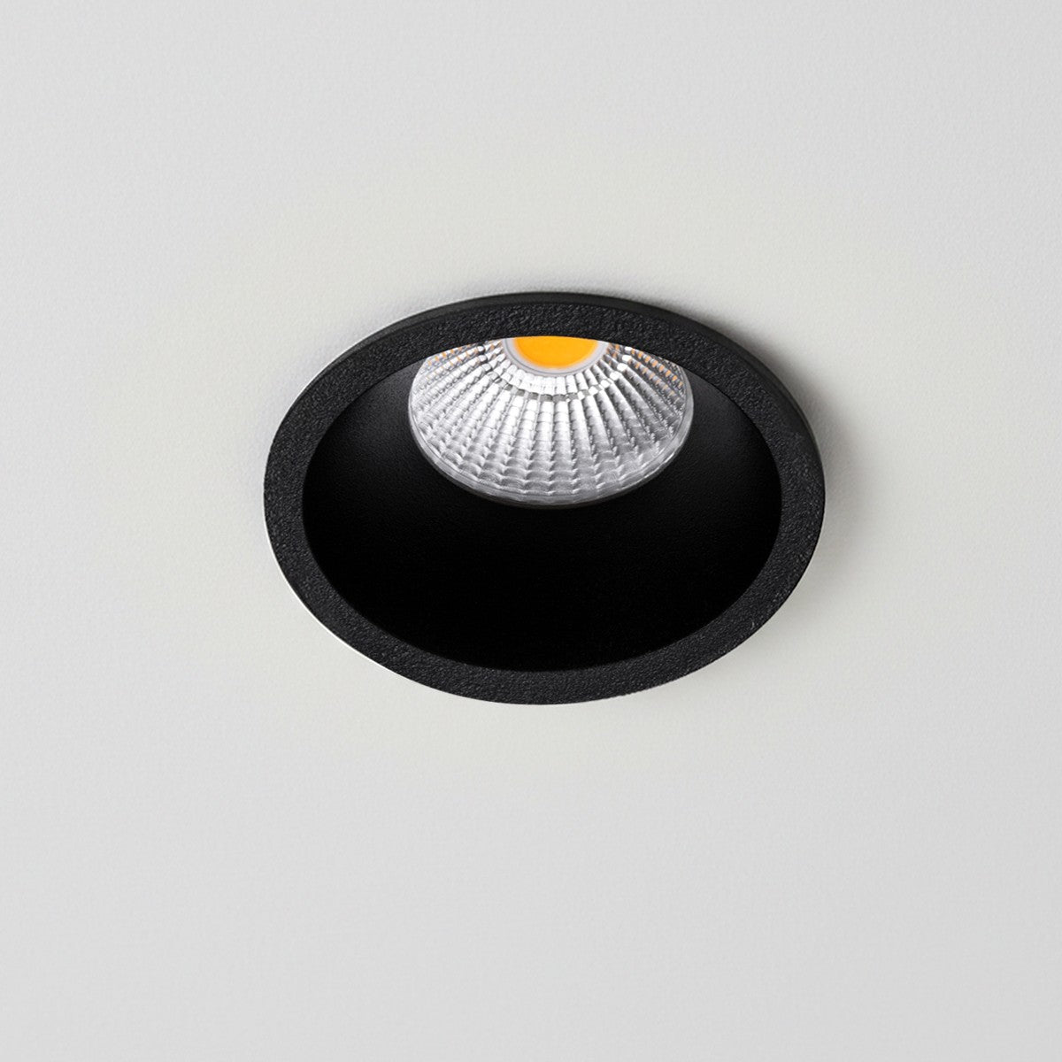DOT KLV-101-0308 Recessed LED Downlight Spot 7W 910lm 38° AC 220-240V IP20 Natural White 4500K - Bridgelux COB Chip & TÜV SÜD Driver - Matte Black - L6 x W6 x H7.8 / Q5