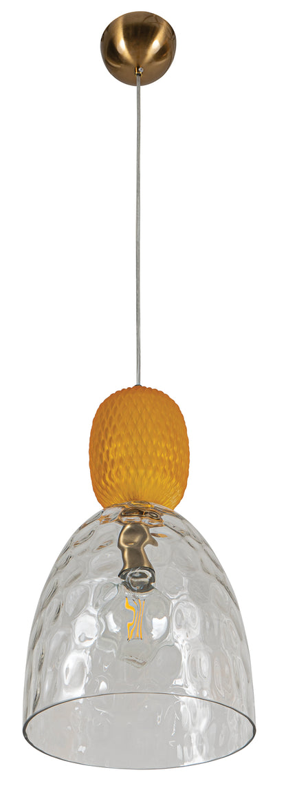 PDC 1281 HN 1/Φ ΣΦΥΡΙΛΑΤΟ ΓΥΑΛΙ ΜΕ ΔΙΑΚΟΣΜΗΤΙΚΟ ΜΕΛΙ ΓΥΑΛΙ 1xE27 Φ25x(45-120)