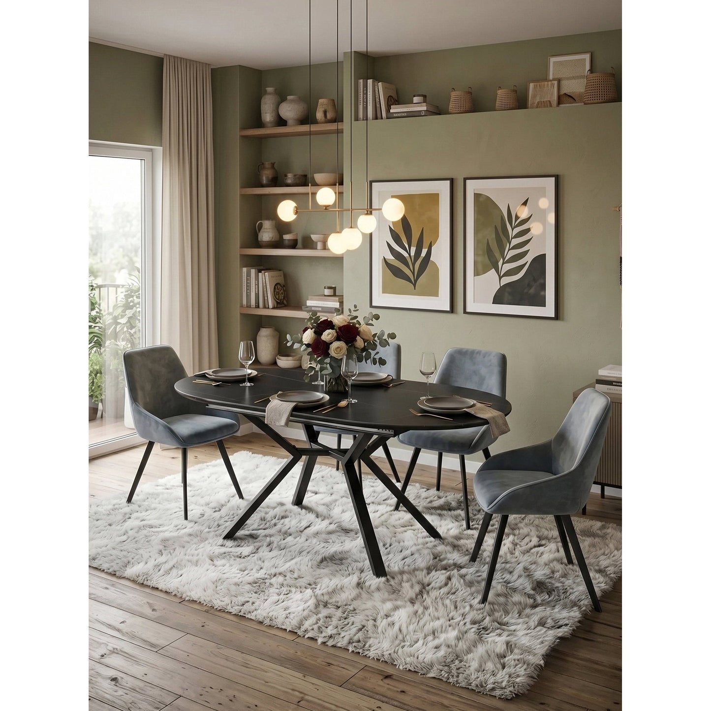 Τραπέζι Hemlock Επεκτεινόμενο 130x80x75