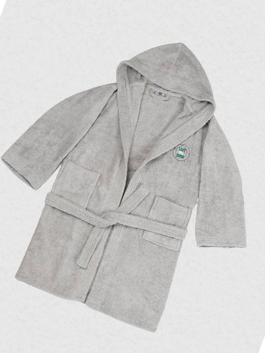 Μπουρνούζι Παιδικό Eco Grey Ηλικία 12-14