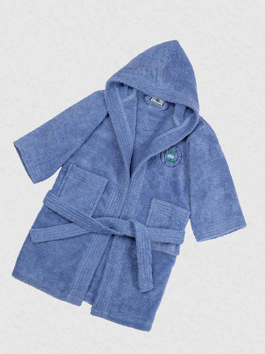 Μπουρνούζι Παιδικό Eco Blue Ηλικία 12-14