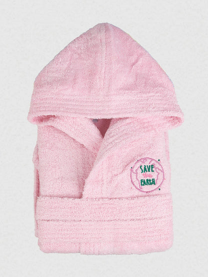 Μπουρνούζι Παιδικό Eco Pink Ηλικία 4-6